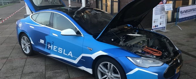 Hesla - Tesla met Fuel cell technologie