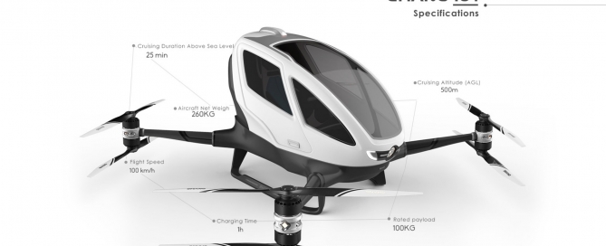 Ehang 184 Personal Autonomous Transportation Vehicle